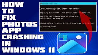 How To Fix Photos App Crashing in Windows 1110 Solution [upl. by Burta]