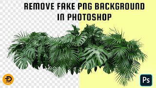 How To Remove Fake PNG Background In Photoshop 2024  Adobe Photoshop Tutorial [upl. by Ahsoyem943]