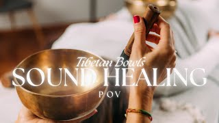 Sound Healing with Tibetan Bowls and Rain  POV 20 minutes [upl. by Nongim948]