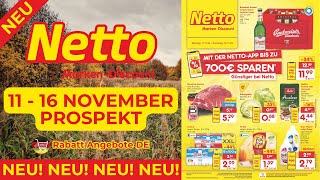 NETTO MARKEN DİSCOUNT Prospekte der Woche  Rabatt Angebote DE  11 November  16 November Prospekt [upl. by Annhej]