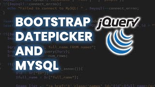 Bootstrap 4 Datepicker and MySQL Tutorial [upl. by Annas]