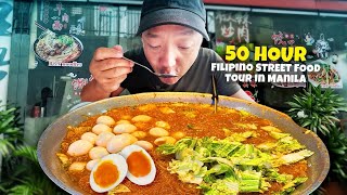 50 HOUR Filipino STREET FOOD amp SEAFOOD MARKET Tour BEST CHEAP EATS in Manila [upl. by Guzel]