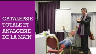 Hypnose classique  Apprendre les inductions  Catalepsie totale et analgésie de la main [upl. by Leahcimnaes]