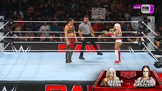 Lucha Completa Zelina Vega Vs Shayna Baszler  WWE Raw 02092024 En Español [upl. by Azalea]