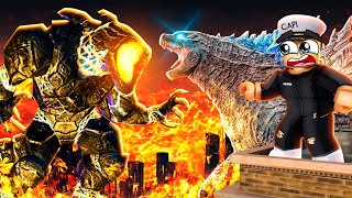 OBSIDIUS vs GODZILLA in ROBLOX [upl. by Adnilrem]