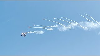 Jesolo Air Show 2023 FA 18 HORNET Swiss Hornet Solo Display [upl. by Siward118]