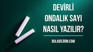 Wordde devirli sayı nasıl yazılır [upl. by Arhas]