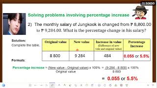 MATATAG GRADE 7 MATHEMATICS 👉Solving Problems Involving Percentage Increase and Percentage Decrease [upl. by Presber]