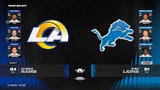 Lions vs Rams preview Madden 24 simulation [upl. by Johansen]