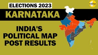 Karnataka Election Results Indias Statewise Political Map After Polls [upl. by Nastassia]