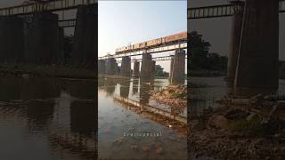 Train passing over the river bridge erailspecial train railroadbridge [upl. by Troy]