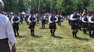 The 78th Fraser Highlanders Pipe Band  Kingsville Games  “The Mason’s Apron” medley 22 June 2024 [upl. by Keyek]