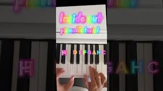 Inside out piano Tutorial [upl. by Eugene534]