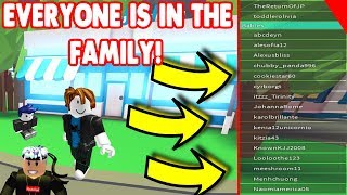 MAKING THE WHOLE SERVER ONE BIG FAMIILY IN ROBLOX ADOPT ME [upl. by Eaj295]