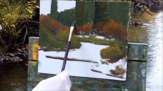 Plein Air Painting DemonstrationGregg Russell [upl. by Filahk440]