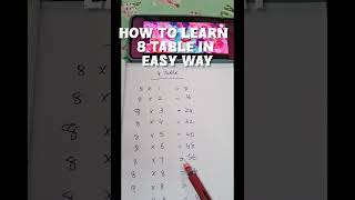 how learn 8 table in easy way 8table [upl. by Brier]