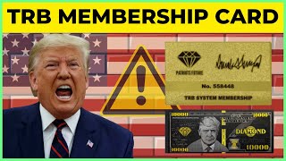 TRB MEMBERSHIP CARD  Trump Card  BE CAREFUL  REGISTER YOUR TRUMP PRODUCTS  TRB SYSTEM [upl. by Hershel]