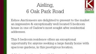 quotAislingquot 6 Oak Park Road Carlow [upl. by Kcinnay]