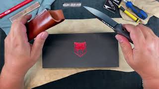 CBTKMNBLK Cobratec Knives Koonsman Fixed Blade Black [upl. by Tunk938]