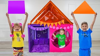 Diana and Roma in the Shapes House Adventure [upl. by Loree]