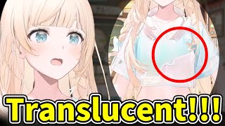 Iroha notices that her chest part can be seen through her new ouftit【HololiveEng sub】 [upl. by Brieta350]