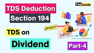 TDS on Dividend on listed Shares  Tax on dividend income  Section 194 of Income Tax Act Dividend [upl. by Moyers845]