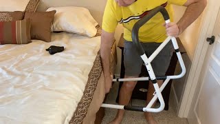 KingPavonini Bedside Assist Rail Review amp Demo Your Bedside Buddy [upl. by Harbed657]