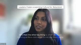 Leaders Foster a Learning Culture for Retention [upl. by Haididej]