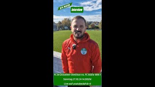 prematch Interview mit Zahir Idrizi FC Stäfa 1895 1 27102024 1400 Uhr [upl. by Ajram236]