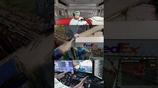 FedEx driver does proper turn fail funny comedy gaming eurotrucksimulator2 shorts [upl. by Elfreda]