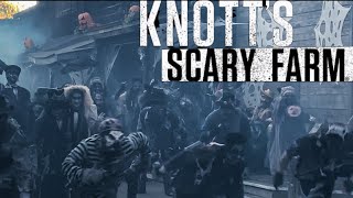 Knotts Scary Farm 2024 Scareomony Monsters Running Out of the Fog [upl. by Endo]