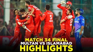 PSL 9  Full Highlights  Multan Sultans vs Islamabad United  Match 34 Final  M2A1A [upl. by Anagrom]