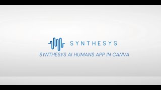 SYNTHESYS AI HUMANS IN CANVA [upl. by Milissent408]