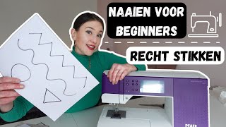 Naaien voor beginners  Hoe moet je RECHT STIKKEN [upl. by Gannie]