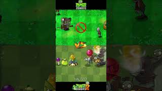 Pvz vs pvz 2  Cob Cannon Squash Scaredy Shroom Vs Gargantuar zombie Team shorts [upl. by Aylatan]