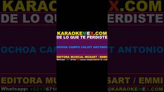 karaoke la sonora dinamita  de lo que te perdiste karaokemex [upl. by Odlareg]