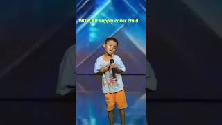 Air supply lonely is the night cover child Agt 2023 agt2023americasgottalentshortsviralamerican [upl. by Lacram]