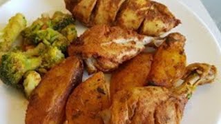 Simple easy home made chicken roast  recipe by Madani kitchen marinert kylling [upl. by Newell]