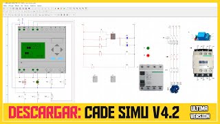 DESCARGAR CADE SIMU V42 EL MEJOR SOTWARE DE APRENDISAJE ELECTRICO [upl. by Anierdna]