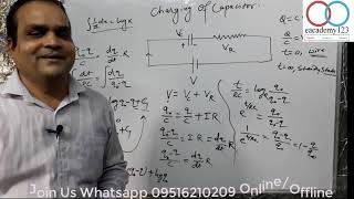 Capacitor Charging and Discharging Equation With Derivation Proof NEETJEE By Shyam Bhatia [upl. by Sanez801]