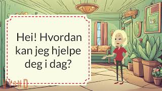 Learn Norwegian Flower Shop Dialogue B1  Учим норвежский  Вчимо норвезьку  Lær norsk [upl. by Gabi333]