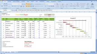 Cronograma básico en Excel con Relaciones [upl. by Ayikan]