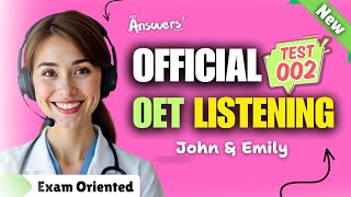 OET LISTENING TEST 02 Official oet oetexam oetnursing oetlisteningtest [upl. by Eldwon8]