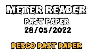 Meter Reader Past Paper Pesco Past Paper QESCO Meter Reader Jobs Preparation qesco meterreader [upl. by Elac218]