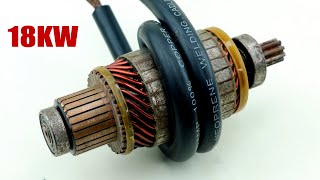 Free Energy 220V Generator Motor Copper Coil Selfrunning 18KW Electricity Science Experiments [upl. by Cassandry]