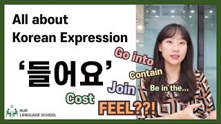 Korean FAQ All about Korean expression 들어요 [upl. by Verdie979]