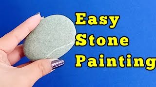 Easy Stone painting ideas Best out of waste Shaminas DIY [upl. by Anerehs]