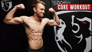 Fighter Core Workout 3min Abs Routine [upl. by Aihsaei]