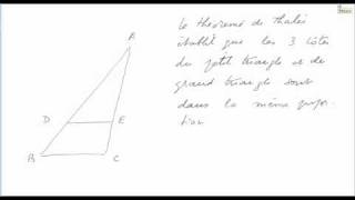 triangles et théorème de Thalès classe de 4e [upl. by Beckerman403]