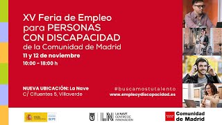 11 de noviembre  Aula 3 XV Feria de Empleo para Personas con Discapacidad [upl. by Suellen]